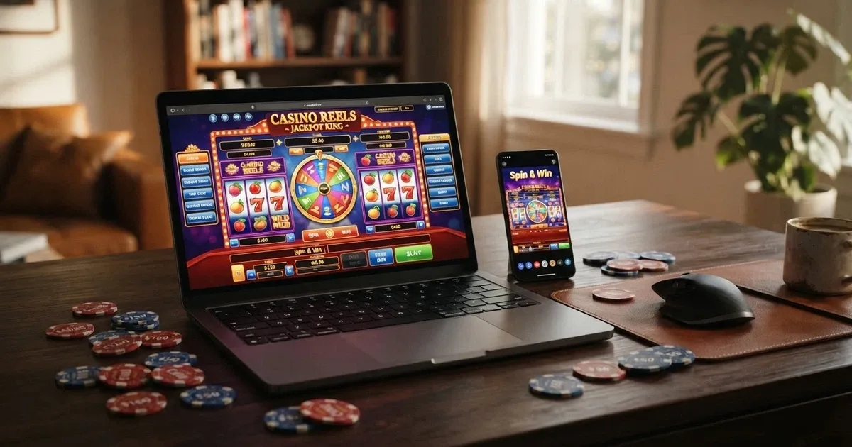 Přehled dnešních casino bonusů a free spinů na obrazovce notebooku a telefonu