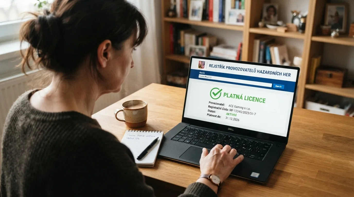 Logo Ministerstva financí ČR a symbol licence hazardních her