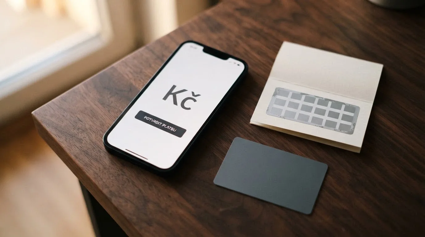 Koláž platebních metod — paysafecard kupón, Aircash aplikace v mobilu, bankovní převod na obrazovce