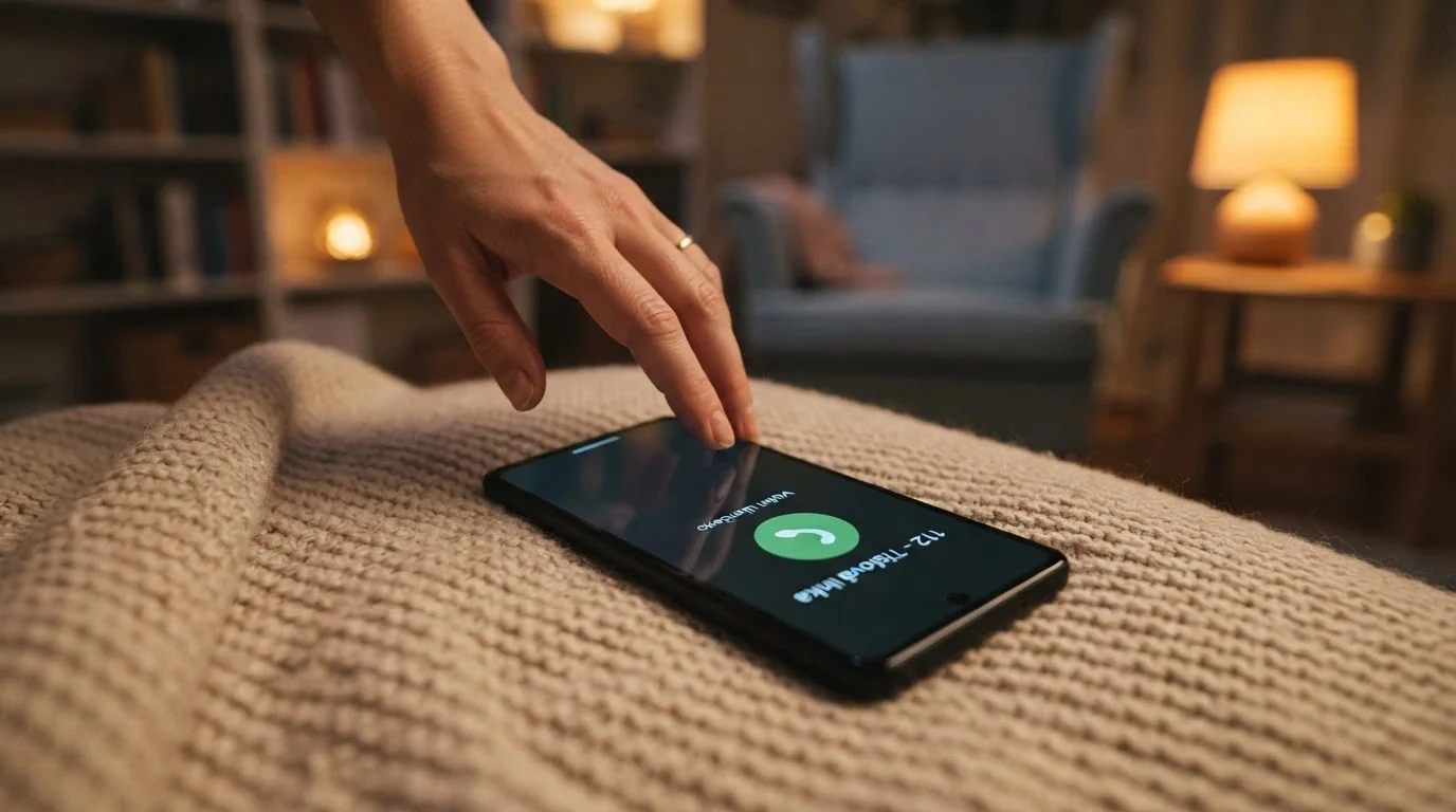 Telefon s vytočeným číslem linky pomoci — nonstop dostupnost